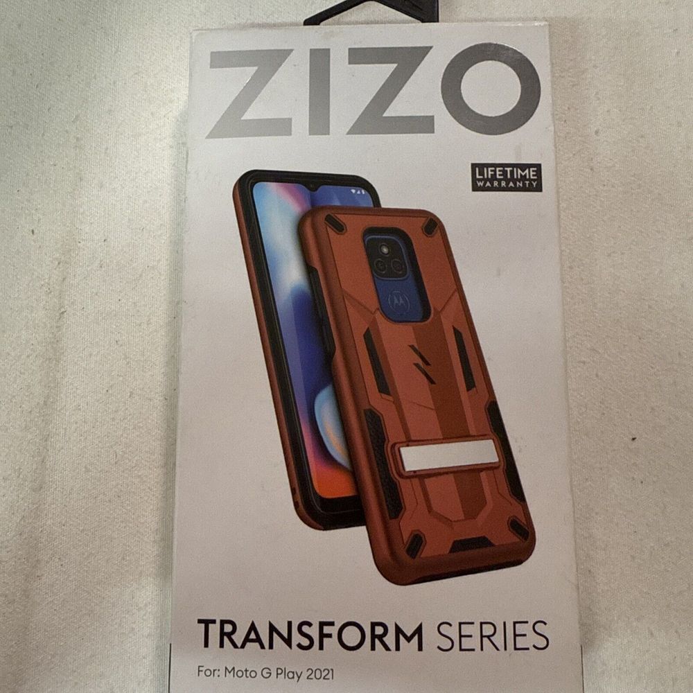 ZIZO - Transform Series for Moto G Play 2021 Red/black Case. Christmas/birthday
